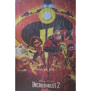 پازل وایت بردی ۴۰ تیکه شگفت انگیزان Incredibles ۲ پشت وایت بردی