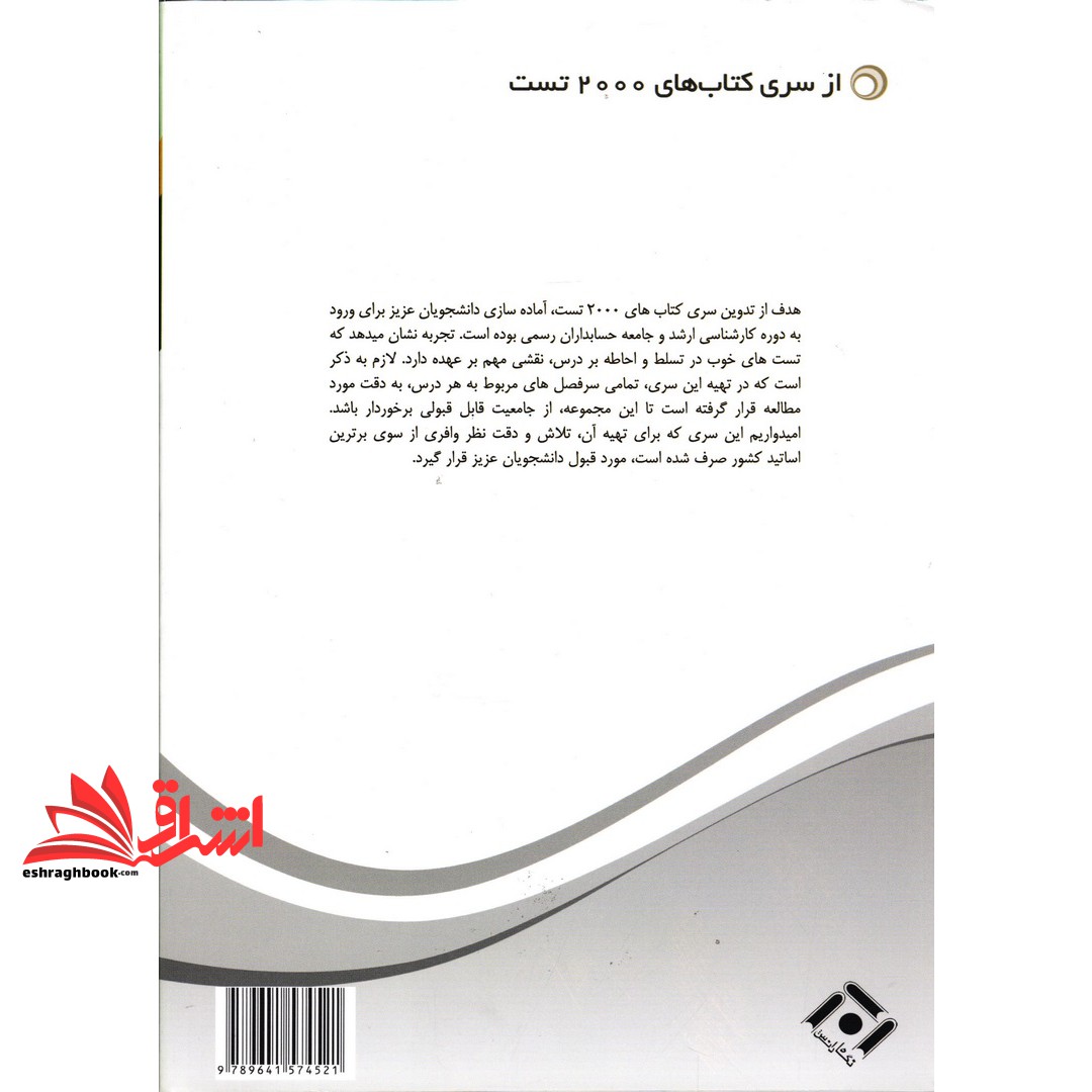 کتاب ۲۰۰۰ سوال چهارگزینه ای حسابداری مالی و استاندارهای حسابداری