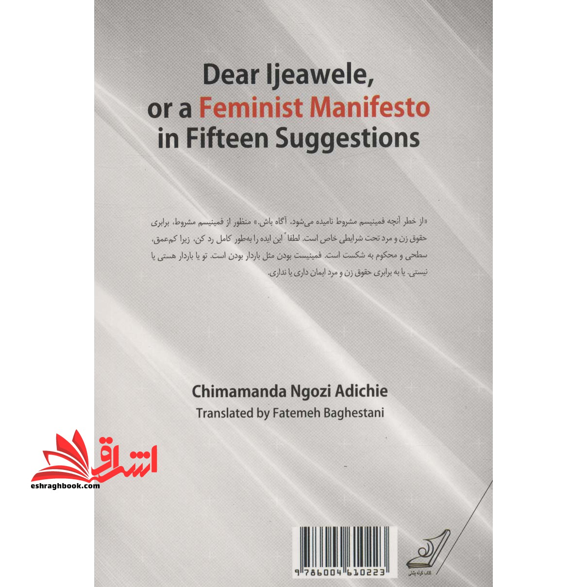 کتاب مانیفست یک فمینیست در پانزده پیشنهاد - A Feminist Manifesto in Fifteen Suggestions
