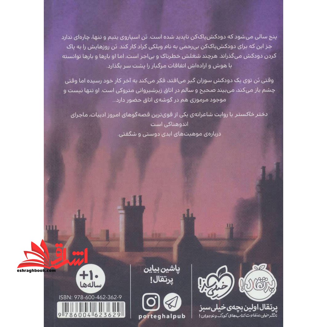 کتاب دختر خاکستر و هیولای زغالی