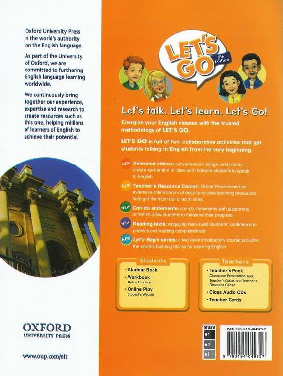 کتاب lets go ۵ SB+WB ۵th edition