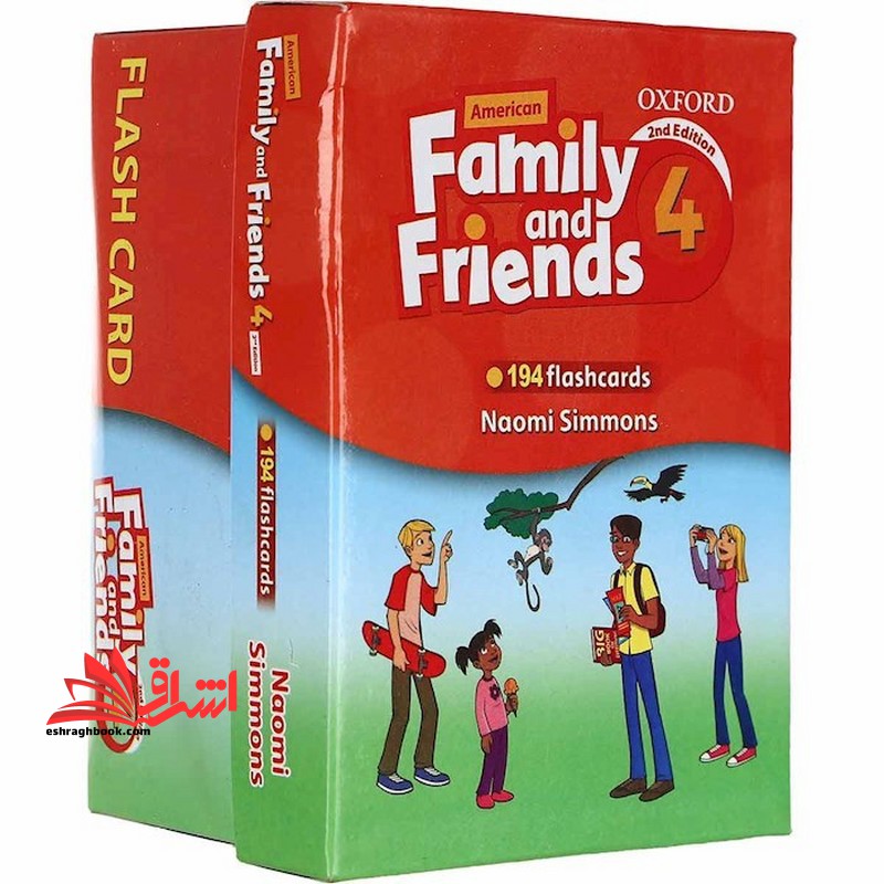 فلش کارت family and friends ۴ -۱۹۴ flashcards فلش کارت ۲nd edition