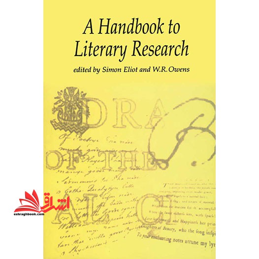a handbook to literary research edited by simon eliot and wr owens