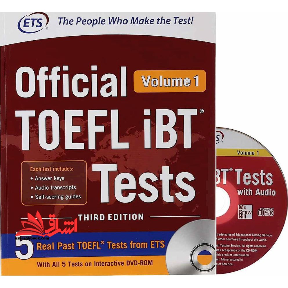 ETS Official TOEFL iBT Tests ۳rd - Volume ۱+ DVD