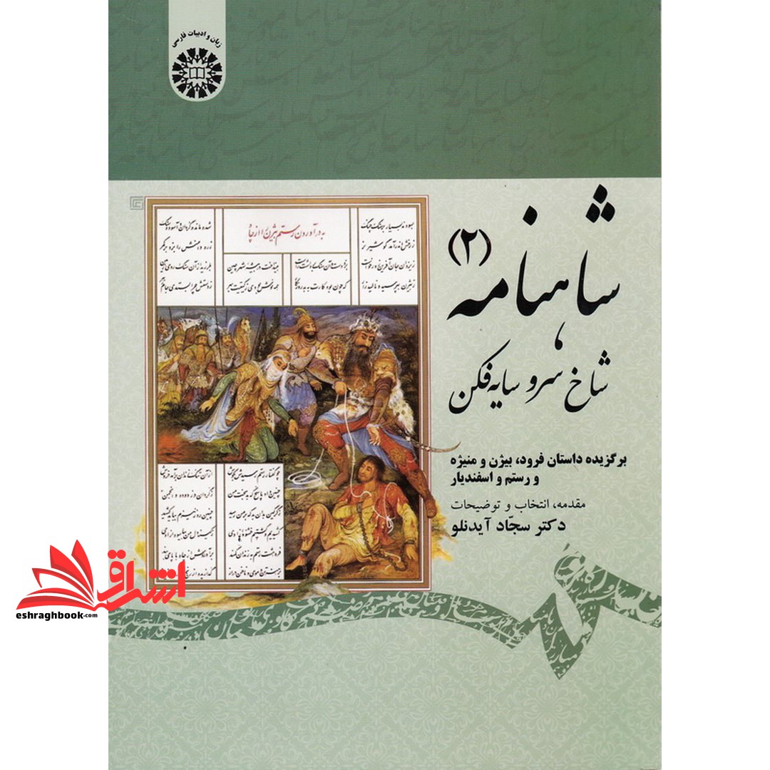 کتاب شاهنامه ۲ : شاخ سرو سایه فکن: برگزیده داستانهای فرود، بیژن و منیژه و رستم و اسفندیار کد ۱۹۱۳