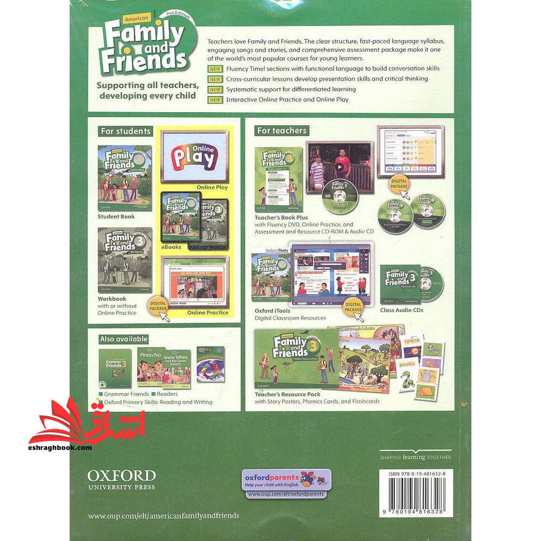 American Family and Friends ۳ Teachers book+CD ۲nd