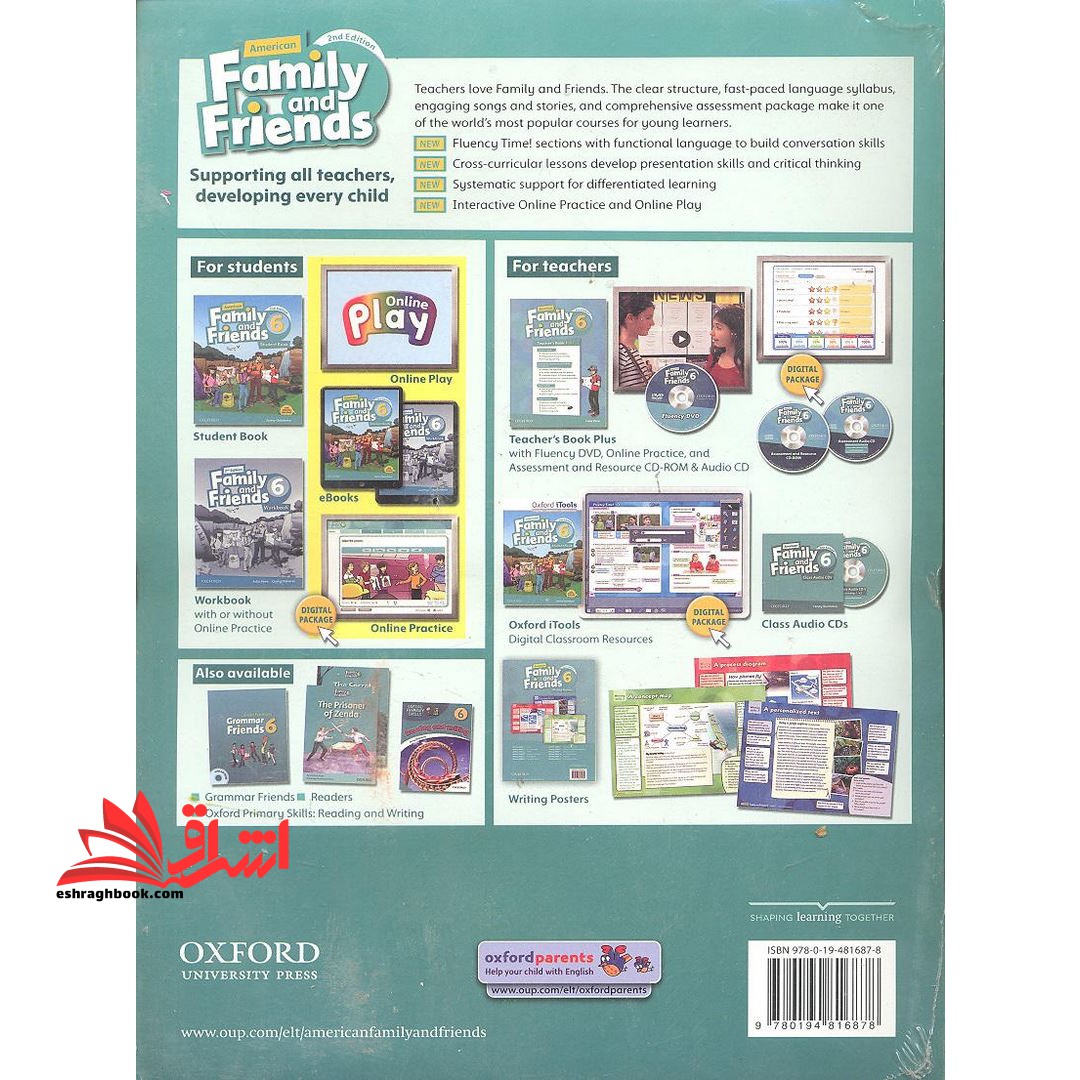 American Family and Friends ۶ Teachers Book +CD ۲nd