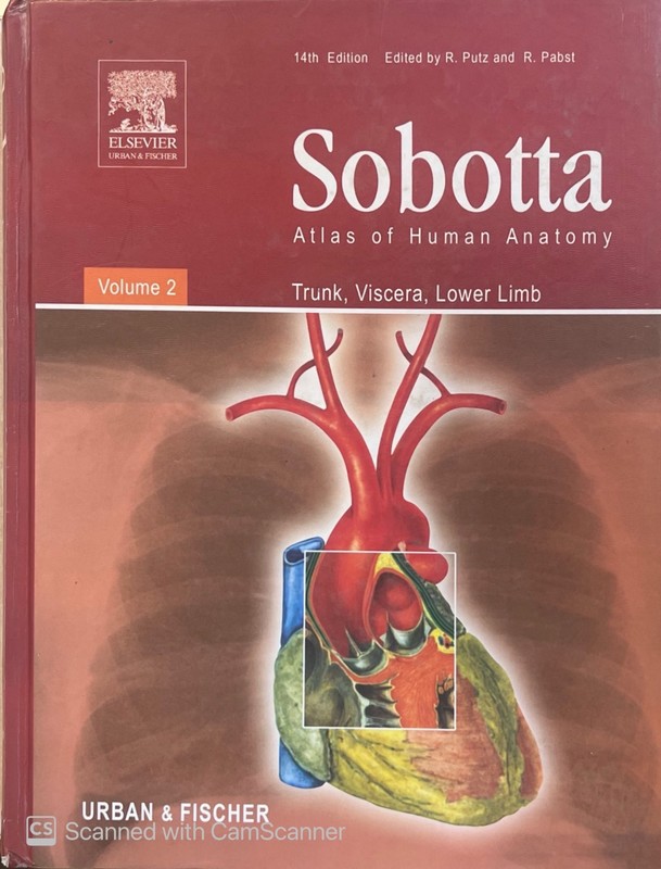 کتاب sobotta atlas of human anatomy اطلس آناتومی volume ۲