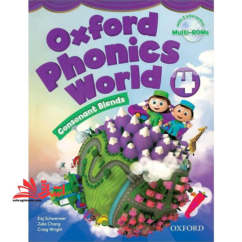 (Oxford Phonics world ۴ (SB+WB+۲CD آکسفورد فونیکس ورلد