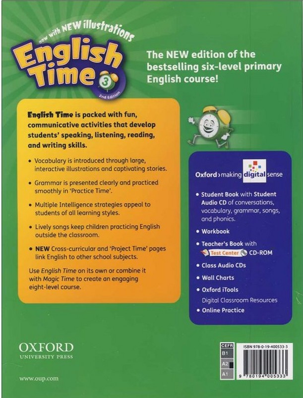 کتاب english time ۳ SB+WB second edition