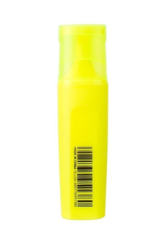 ماژیک علامت گذار هایلایتر رنگ زرد فسفری Deli accent S۶۲۱ DELI HIGHLIGHTER CHISEL TIP: ۱-۵MM YELLOW