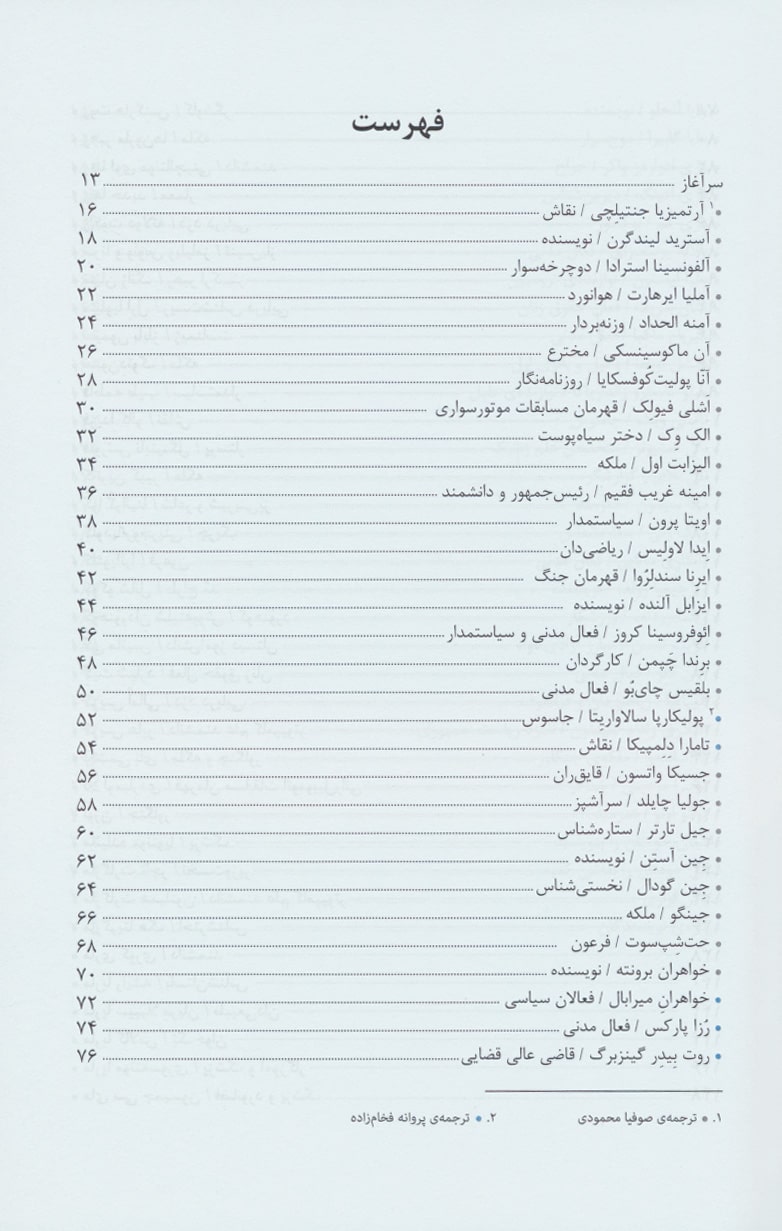 کتاب دختران جسور (قصه هایی درباره ی زنان استثنایی)