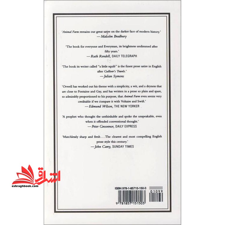 Animal Farm مزرعه حیوانات زبان اصلی * نام درس دانشگاه پیام نور : رمان قرن ۲۰