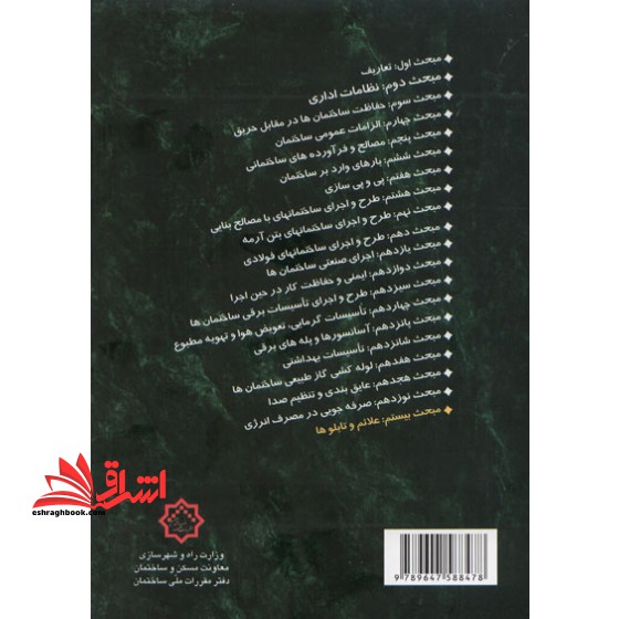 **پرینت** مبحث بیستم ۲۰ مقررات ملی ساختمان ۱۳۹۶ علائم و تابلوها