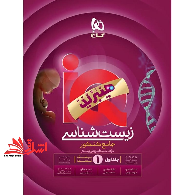 کتاب IQ زیست شناسی جامع (دهم+یازدهم+دوازدهم) جلد ۱ اول بانک تست از سری کتاب های iq هیبرید