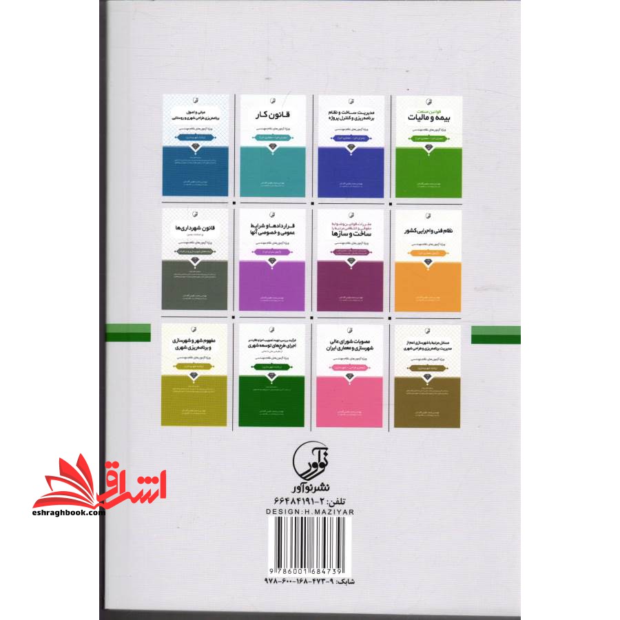 فرآیند بررسی،تهیه،تصویب،اجرا و نظارت بر اجرای طرح های توسعه شهری رشته شهرسازی از مقیاس ملی تا محلی ویژه آزمون های نظام مهندسی