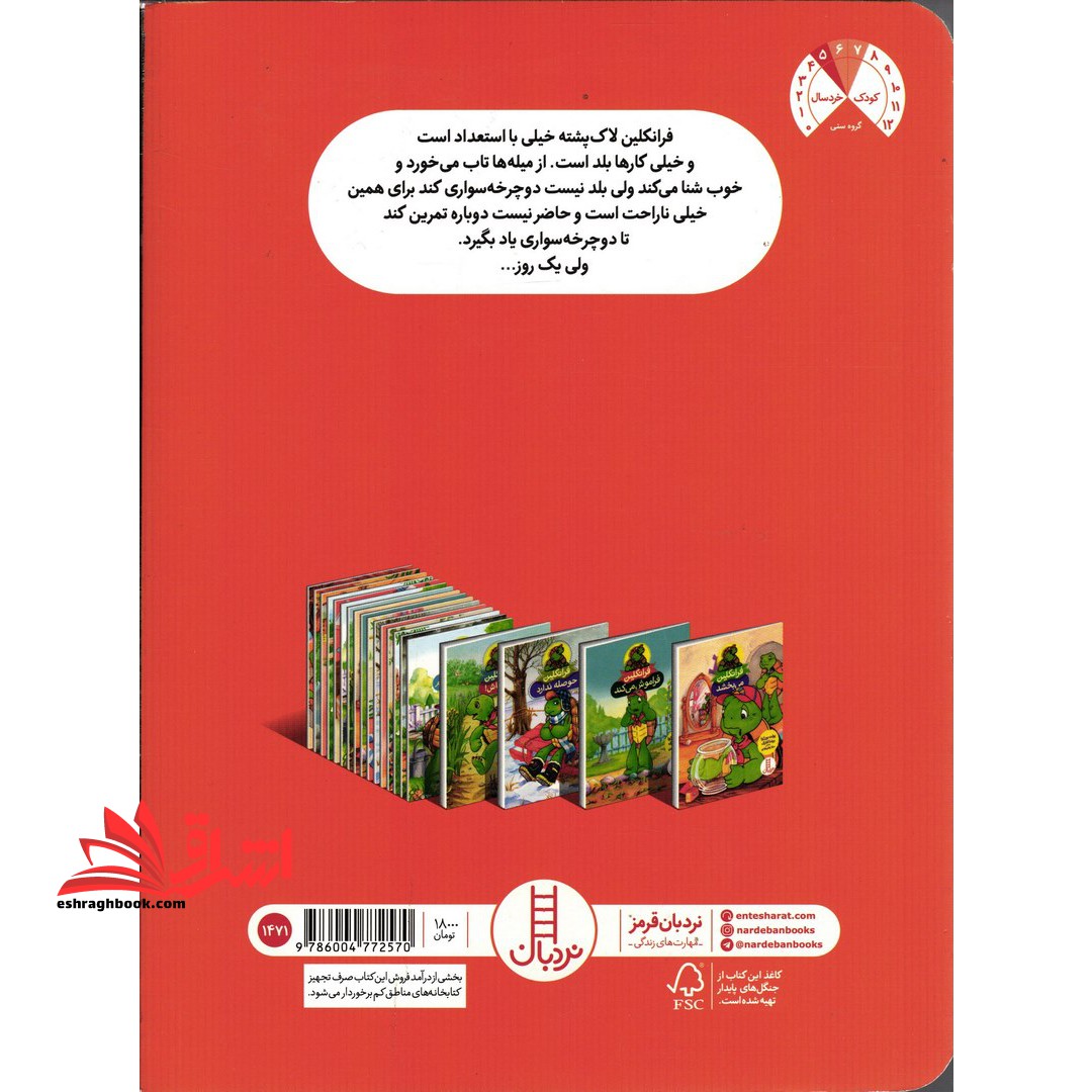 فرانکلین دوچرخه سواری می کند (گلاسه)