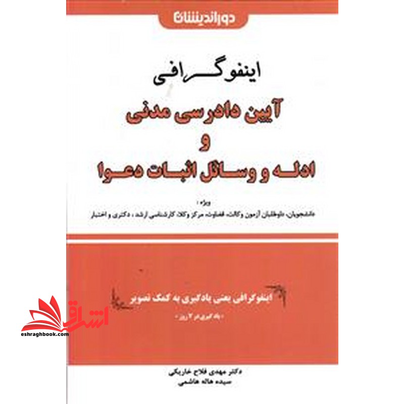 اینفوگرافی آیین دادرسی مدنی و ادله و وسائل اثبات دعوا یادگیری در۷ روز  ویژه دانشجویان ،داوطلبان آزمون وکالت  ،قضاوت،مرکز وکلا،کارشناسی ارشد،دکتری و اختبار