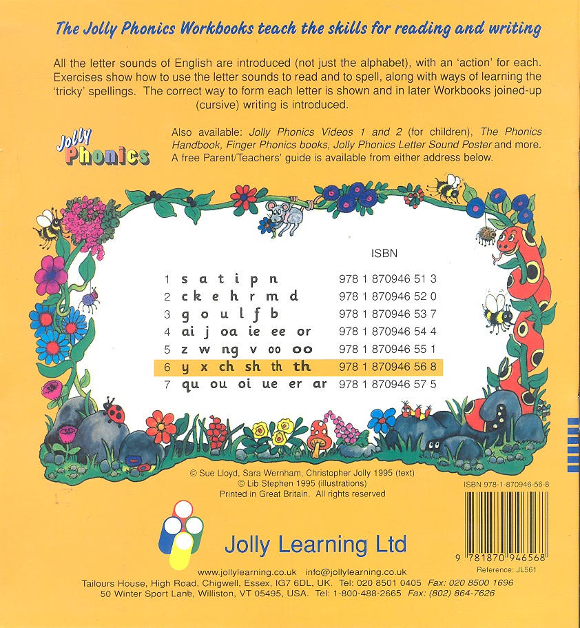 کتاب Jolly Phonics ۷ Workbooks