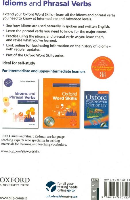 کتاب oxford word skills Idioms and Phrasal Verbs Intermediate****در حد نو****