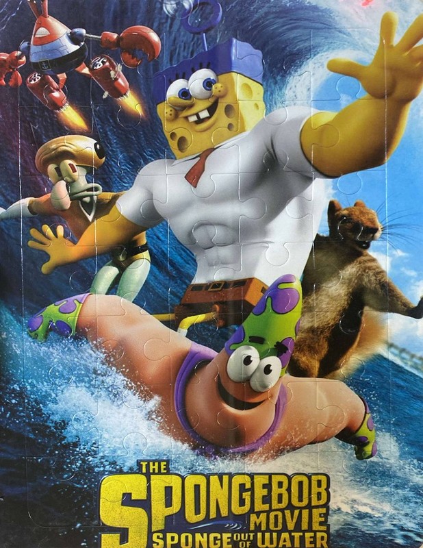 پازل ۳۵ تیکه باب اسفنجی The spongebob movie sponge out of of water پشت وایت بردی