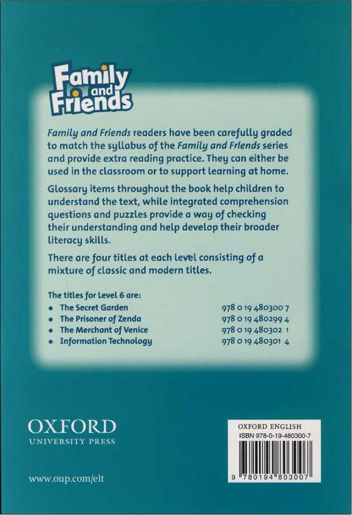 کتاب Family and Friends Readers ۶ The Secret Garden
