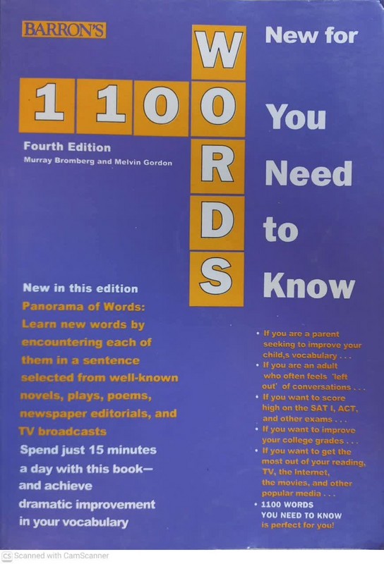 کتاب۴ed) barrons ۱۱۰۰ words new for you need to know)