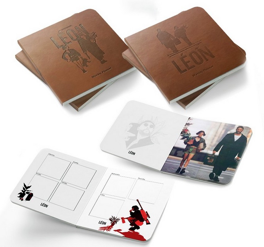کتاب دفتر یادداشت  برنامه ریزی (پلنر هفتگی) weekly planner طرح love (دفتر خشتی جلد قهوه ای)