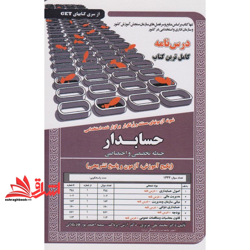 درس نامه کاملترین کتاب نمونه آزمون های مستند و پرتکرار استخدامی حسابدار حیطه تخصصی و اختصاصی